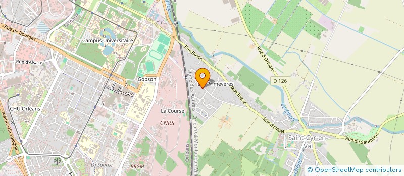 localisation de l'entreprise SARL BADEN  SAINT-CYR-EN-VAL