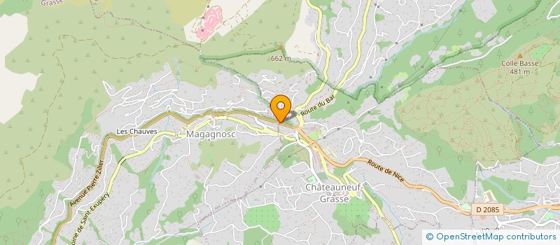 localisation de l'entreprise SARL BAGUERI à CHATEAUNEUF-GRASSE