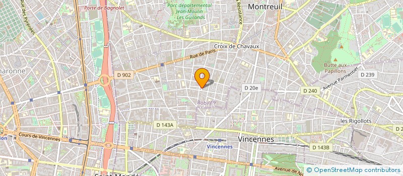 localisation de l'entreprise SARL BAHM à MONTREUIL