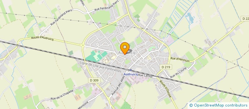 localisation de l'entreprise SARL BAILLARD ET FILS à AUDRUICQ