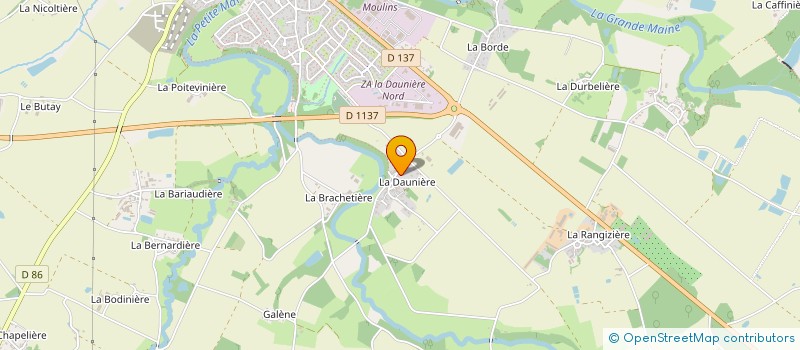 localisation de l'entreprise SARL BAILLIARD ENTRETIEN JARDINS à MONTAIGU-VENDEE