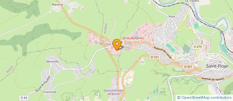 localisation de l'entreprise SARL BAISSAC à ROFFIAC