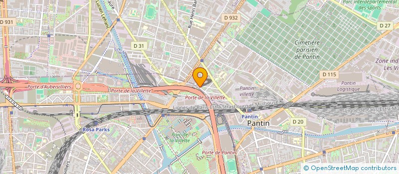 localisation de l'entreprise SARL BALDE  PANTIN