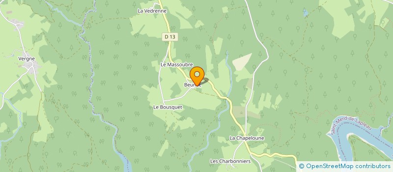 localisation de l'entreprise SARL BALDELLI CONSTRUCTION  ARGENTAT-SUR-DORDOGNE