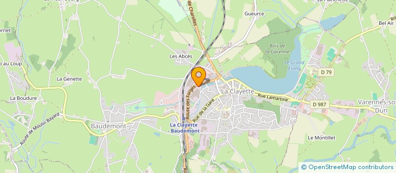 localisation de l'entreprise SARL BALIGAND à LA CLAYETTE