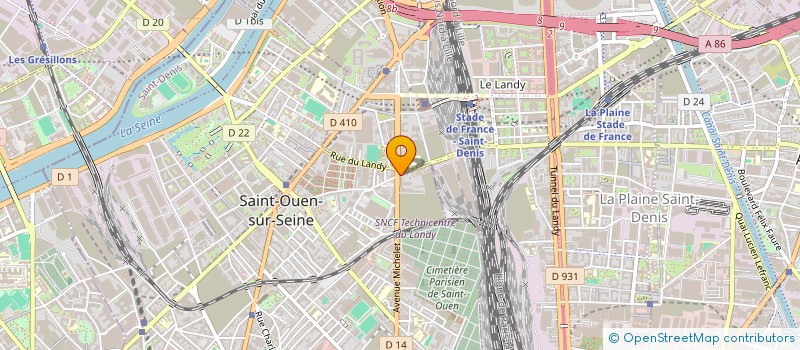 localisation de l'entreprise SARL BALLIKAYA à SAINT-OUEN-SUR-SEINE