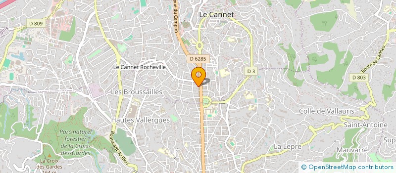localisation de l'entreprise SARL BALLY à LE CANNET