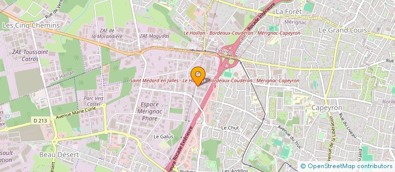 localisation de l'entreprise SARL BANANTES  MERIGNAC