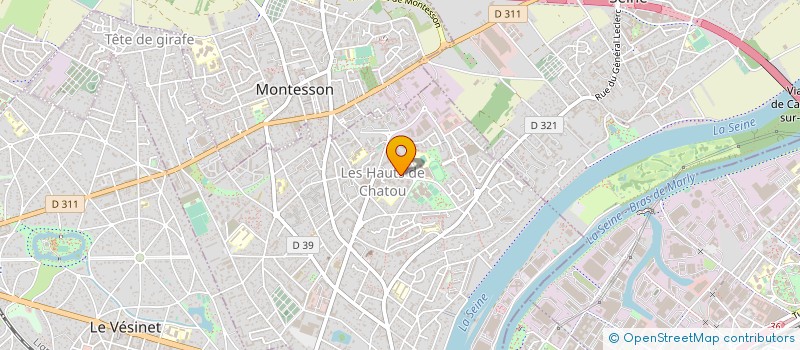 localisation de l'entreprise SARL BANDE PRO 95  CHATOU