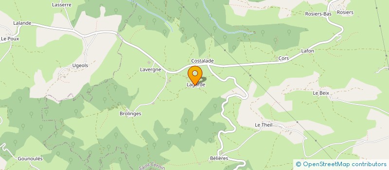 localisation de l'entreprise SARL BAQUIER à SAINT-CERNIN