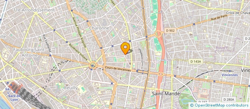 localisation de l'entreprise SARL BAR DE L'EGLISE  PARIS