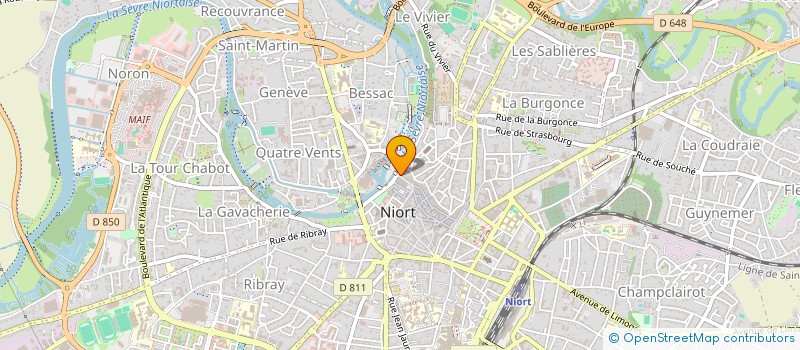 localisation de l'entreprise SARL BAR DES HALLES à NIORT