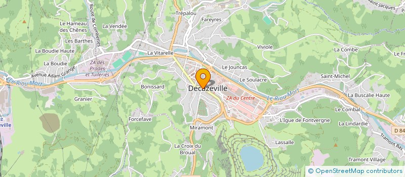 localisation de l'entreprise SARL BAR DES HALLES  DECAZEVILLE