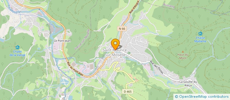 localisation de l'entreprise SARL BAR DU PONT  SAINT-MAURICE-SUR-MOSELLE