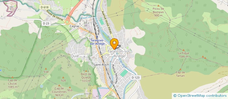 localisation de l'entreprise SARL BAR DU QUAI à TARASCON-SUR-ARIEGE