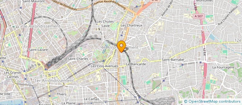localisation de l'entreprise SARL BAR DU SQUARE à MARSEILLE