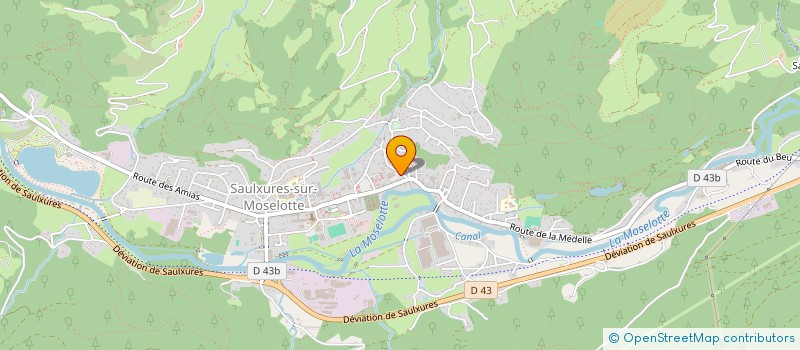 localisation de l'entreprise SARL BAR HOTEL CENTRAL  SAULXURES-SUR-MOSELOTTE