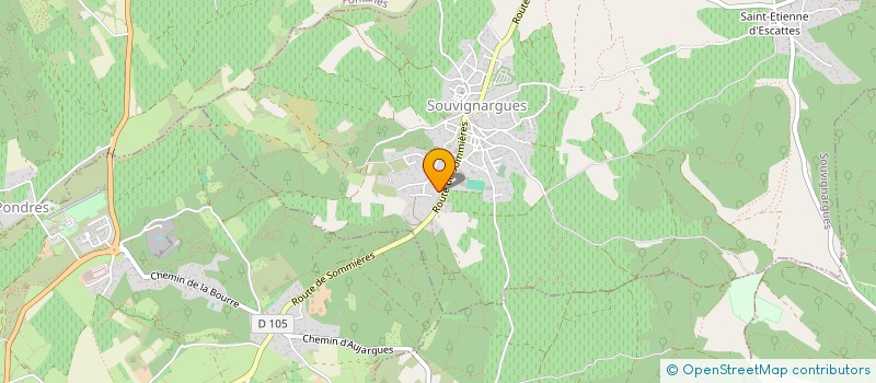 localisation de l'entreprise SARL BAR LE VERDUN  SOUVIGNARGUES