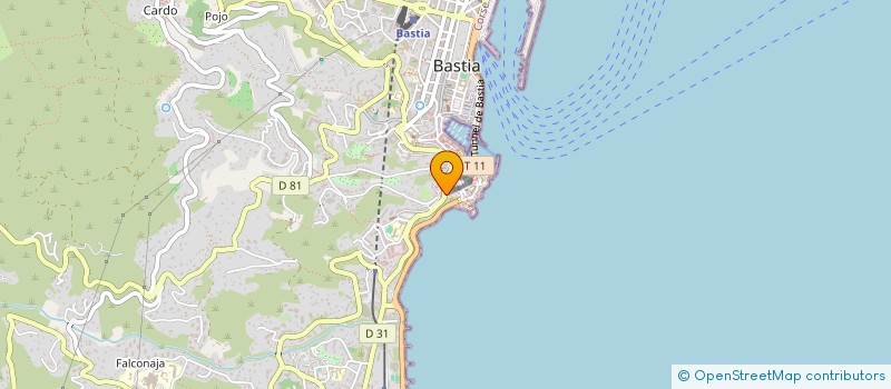 localisation de l'entreprise SARL BAR PLACE VINCENTI à BASTIA