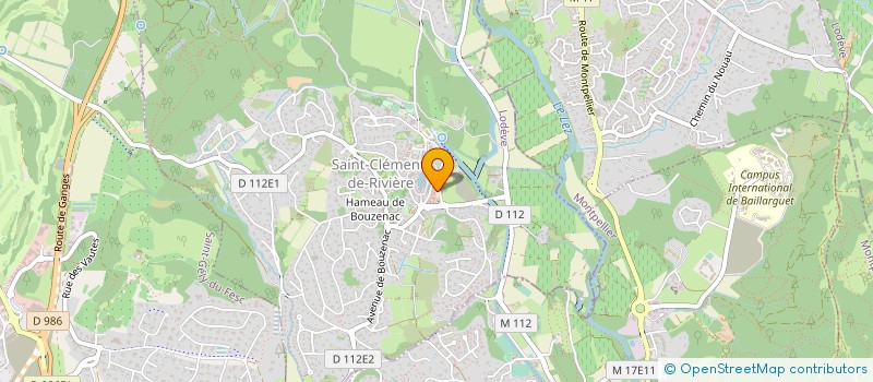 localisation de l'entreprise SARL BAR RESTAURANT LE PILLIER  SAINT-CLEMENT-DE-RIVIERE