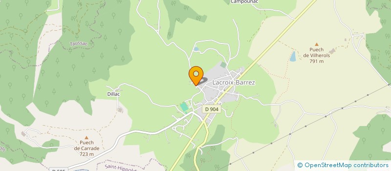 localisation de l'entreprise SARL BARBANCE DAVID à LACROIX-BARREZ