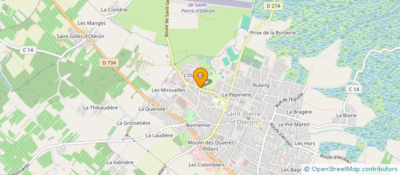 localisation de l'entreprise SARL BARBE  SAINT-PIERRE-D'OLERON