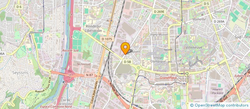 localisation de l'entreprise SARL BARBELL UNION  GRENOBLE