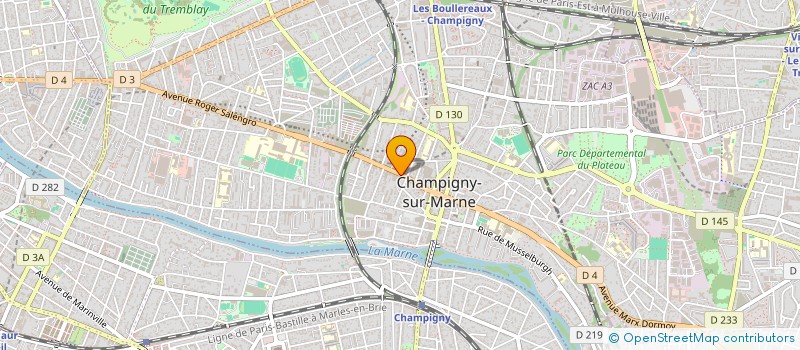localisation de l'entreprise SARL BARDO OPTIC à CHAMPIGNY-SUR-MARNE