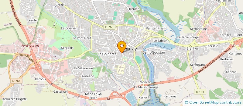 localisation de l'entreprise SARL BARDOUX à AURAY