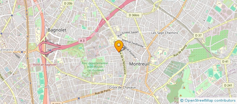 localisation de l'entreprise SARL BARELEC à MONTREUIL