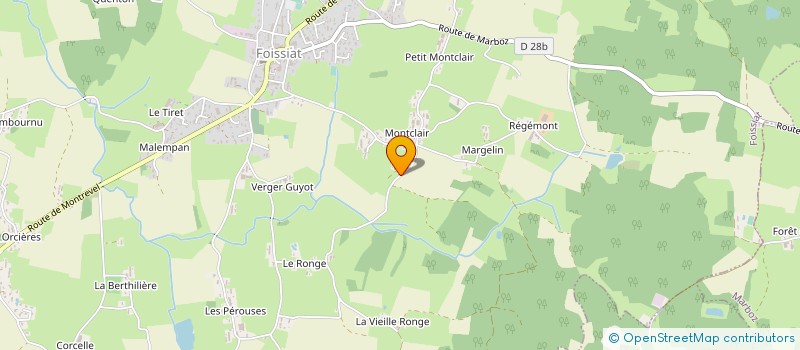 localisation de l'entreprise SARL BARON à FOISSIAT