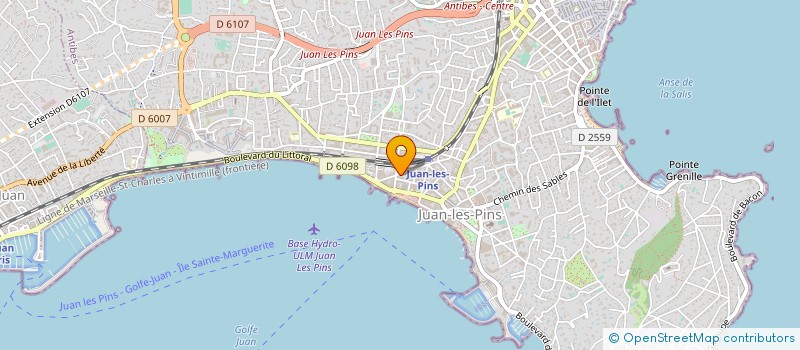 localisation de l'entreprise SARL BARRETT3 à ANTIBES