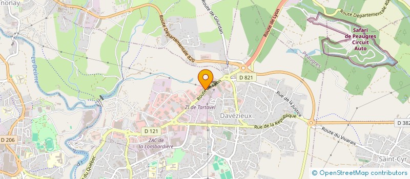 localisation de l'entreprise SARL BARRIOL à DAVEZIEUX