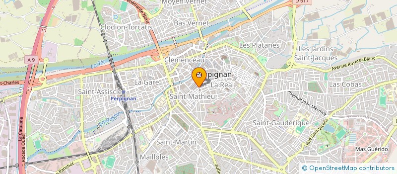 localisation de l'entreprise SARL BARRIS  PERPIGNAN