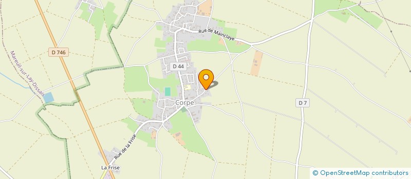 localisation de l'entreprise SARL BARRITAUD JOEL  CORPE