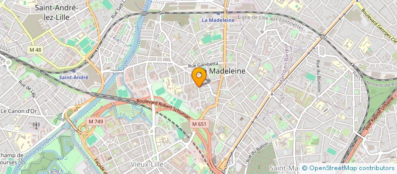 localisation de l'entreprise SARL BART à LA MADELEINE