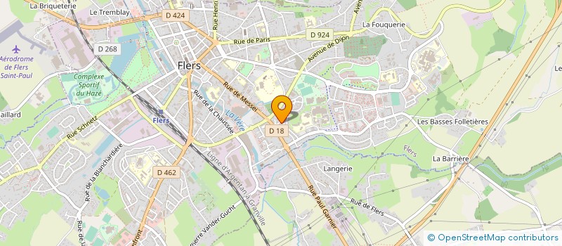 localisation de l'entreprise SARL BASSE NORMANDIE CONFORT ET ENVIRONNEMENT à FLERS