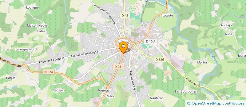localisation de l'entreprise SARL BASTARD à EAUZE