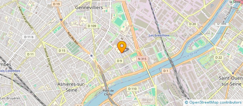 localisation de l'entreprise SARL BAT COM à GENNEVILLIERS