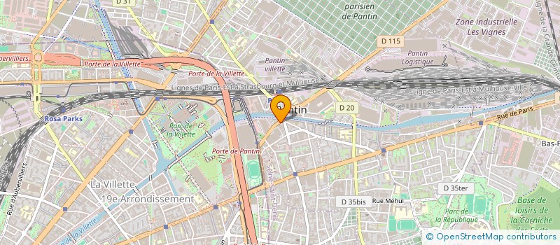 localisation de l'entreprise SARL BAT-KOLOP  PANTIN