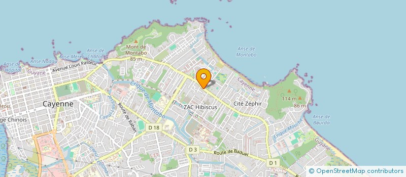 localisation de l'entreprise SARL BAT MAS à CAYENNE