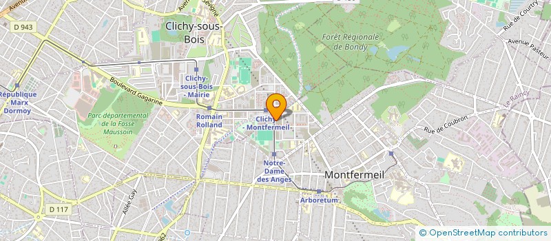 localisation de l'entreprise SARL BAT-TEX  MONTFERMEIL