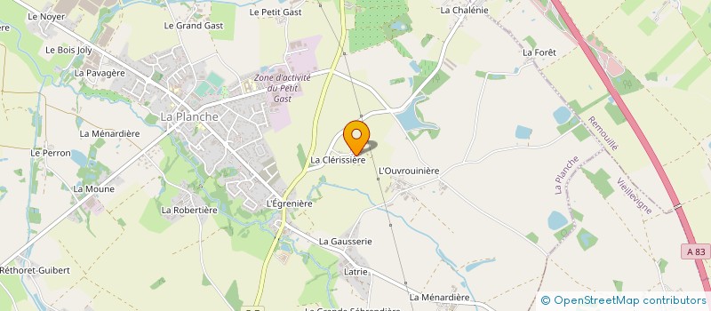 localisation de l'entreprise SARL BATARD à LA PLANCHE