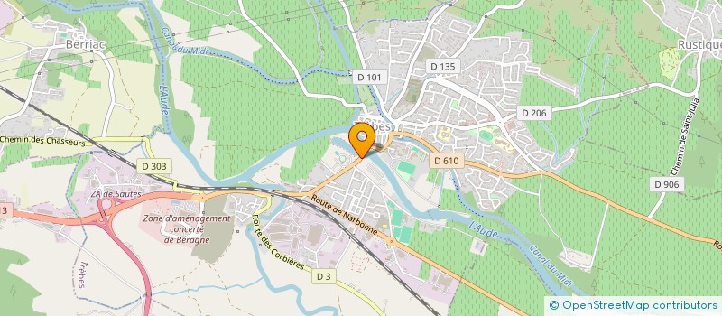 localisation de l'entreprise SARL BATET à TREBES