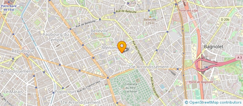 localisation de l'entreprise SARL BATI 20 à PARIS