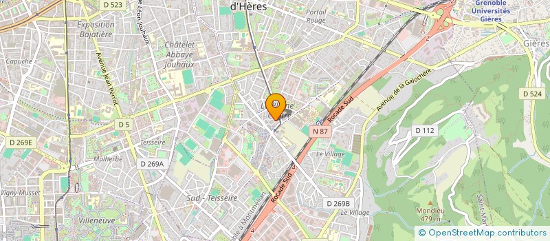 localisation de l'entreprise SARL BATI'38 à SAINT-MARTIN-D'HERES