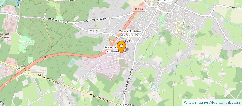 localisation de l'entreprise SARL BATI 72 à CHANGE