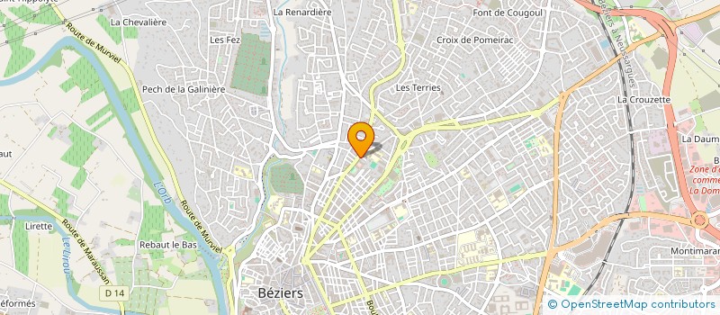 localisation de l'entreprise SARL BATI AVENIR  BEZIERS