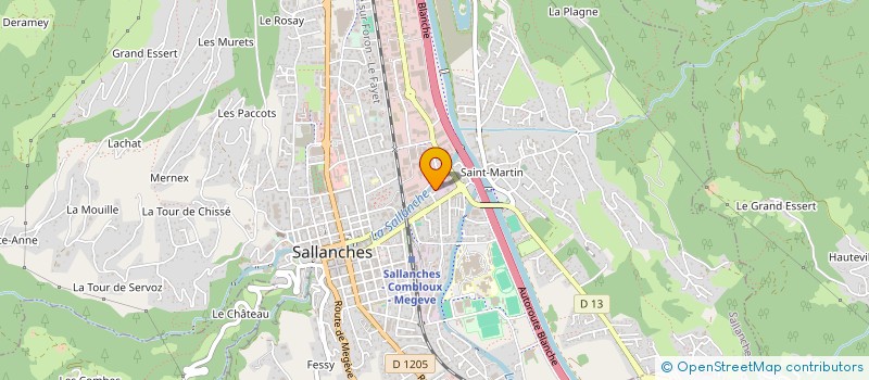 localisation de l'entreprise SARL BATI.B.G à SALLANCHES