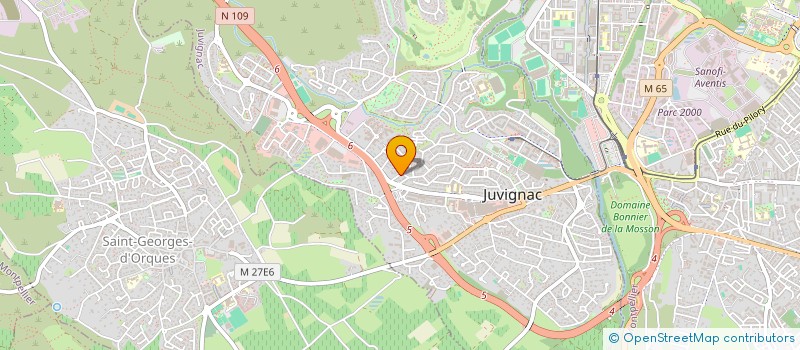 localisation de l'entreprise SARL BATI BLEU à JUVIGNAC